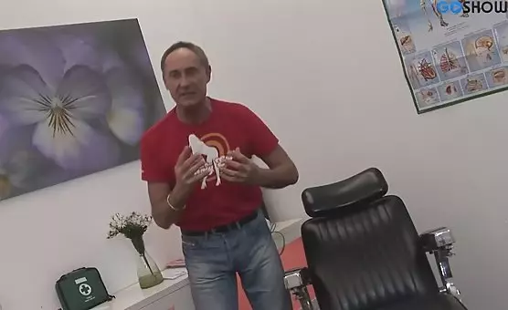 Mature Slut Fucks in Front of Two Horny Guys as Magic Wand Delivers Pleasure