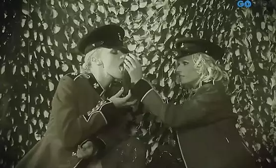 Military Uniformed Lovers Enjoying Fun Adventures
