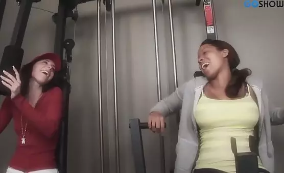 Stubble Stud Dominates Gym Hottie